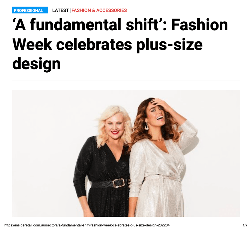 FASHION WEEK CELEBRATES PLUS SIZE DESIGN. - Embody Women