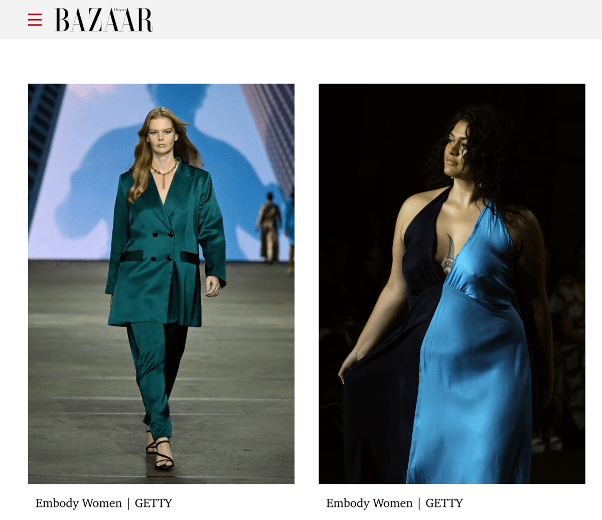 HARPERS BIZAAR - CURVE EDIT RUNWAY AAFW - Embody Women