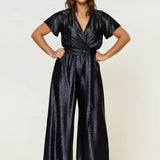 Helena Cap Sleeve Jumpsuit Navy