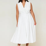 Sorrento Trench Dress White