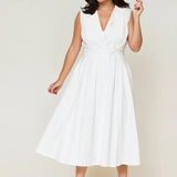 Sorrento Trench Dress White