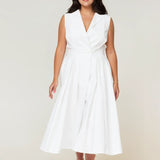 Sorrento Trench Dress White