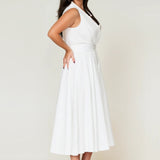 Sorrento Trench Dress White