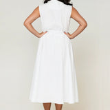 Sorrento Trench Dress White