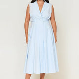 Sorrento Trench Dress Blue & White Stripe