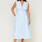 Sorrento Trench Dress Blue & White Stripe