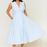 Sorrento Trench Dress Blue & White Stripe