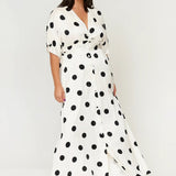 Angelika Silk Spot Dress