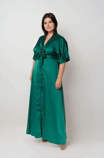 Angelika Dress Emerald - Embody Women