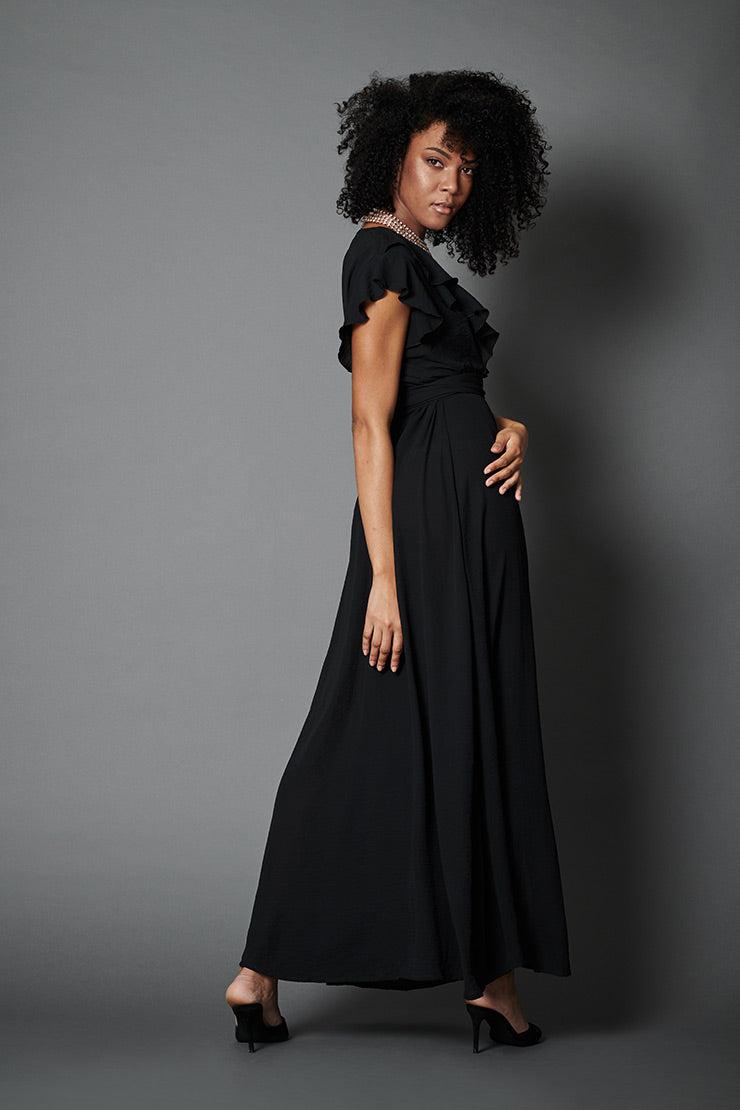 Birkin Black Maxi Dress - Embody Women