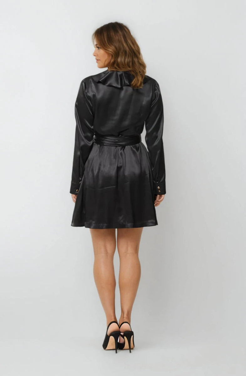 Birkin Black Short Dress - Embody Women