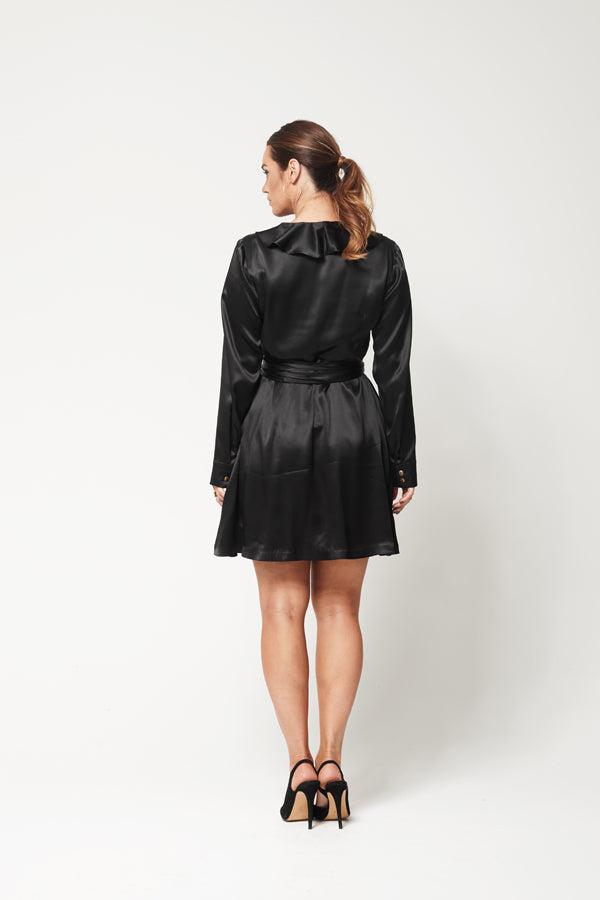 Birkin Black Short Dress - Embody Women