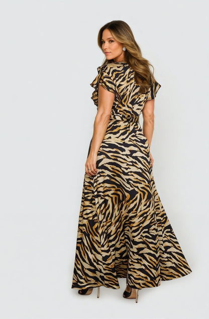 Birkin Tiger Maxi Dress - Embody Women