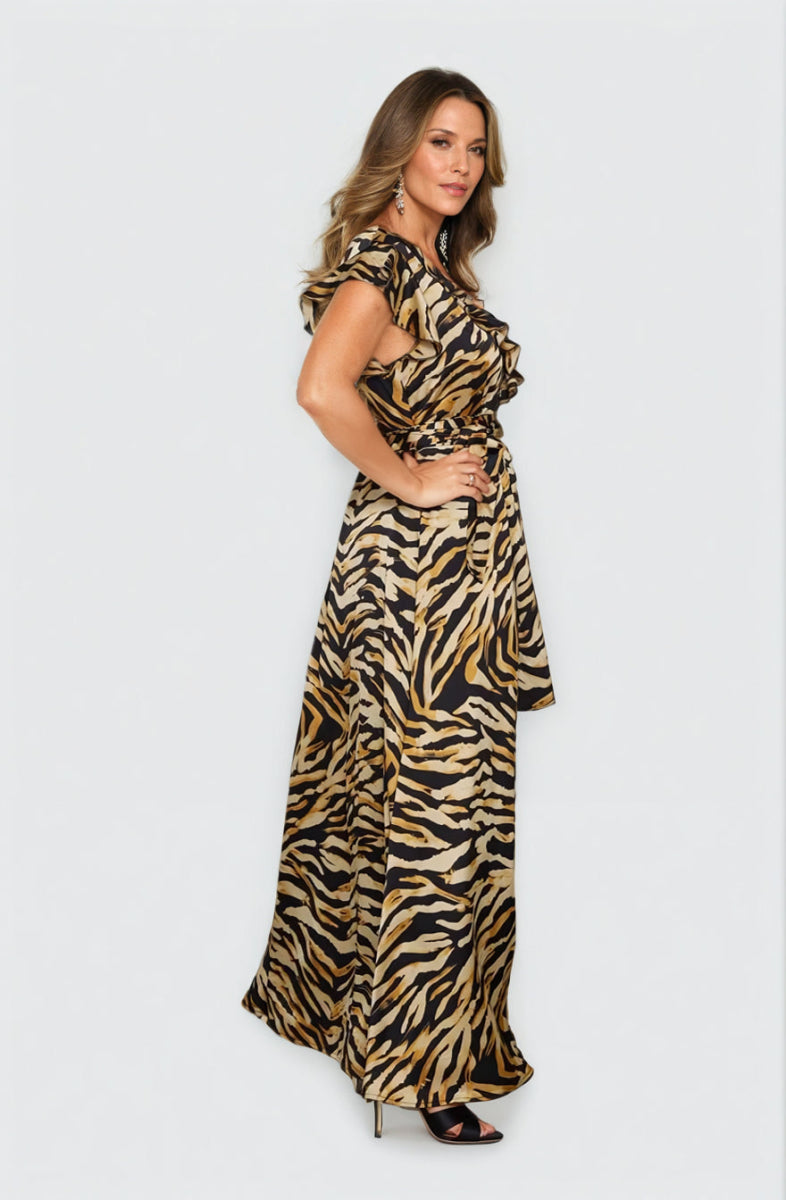 Birkin Tiger Maxi Dress - Embody Women