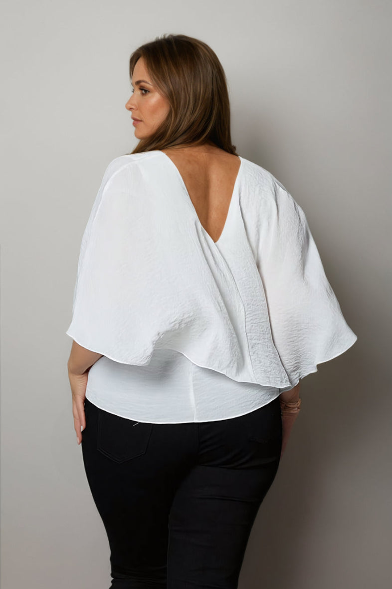 Panama Blouse White - Embody Women