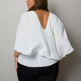 Panama Blouse White - Embody Women