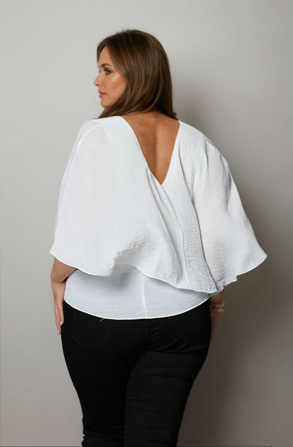 Panama Blouse White - Embody Women